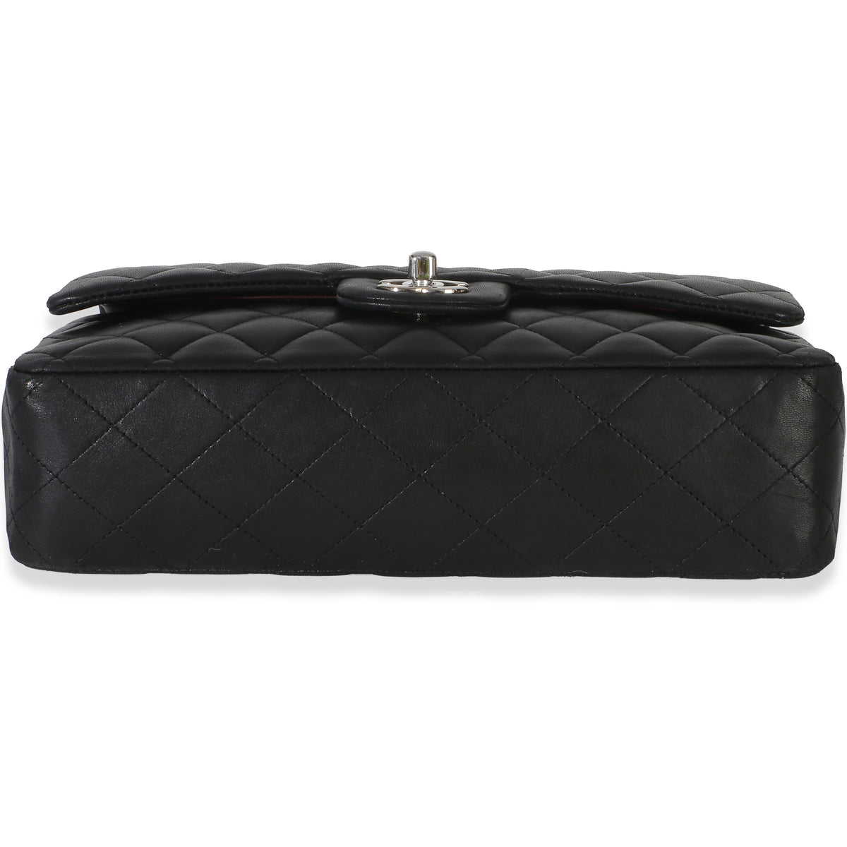 Chanel Black Quilted Lambskin Medium Classic Double Flap Bag Handbag 5