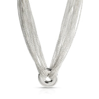 Tiffany & Co. Sterling Silver  Multi Strand Circle Necklace