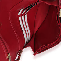Chanel Red Quilted Lambskin Hold The Line CC Wallet On Chain Handbag 9