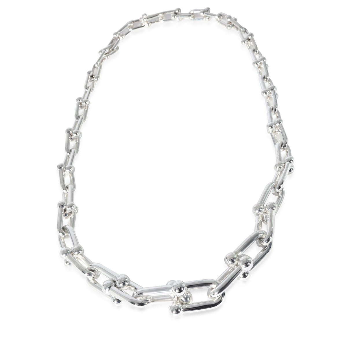 Tiffany & Co. Sterling Silver  HardWear Graduating Link Necklace pv