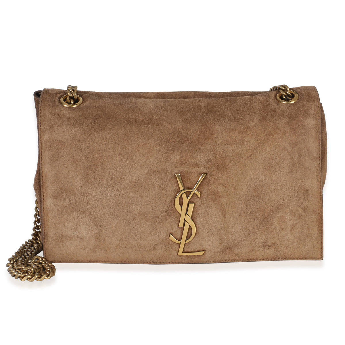 Saint Laurent Brown Lambskin Reversible Medium Kate Chain Bag Handbag id