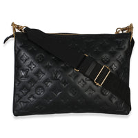 Louis Vuitton Black Monogram Embossed Lambskin Coussin MM Handbag 5