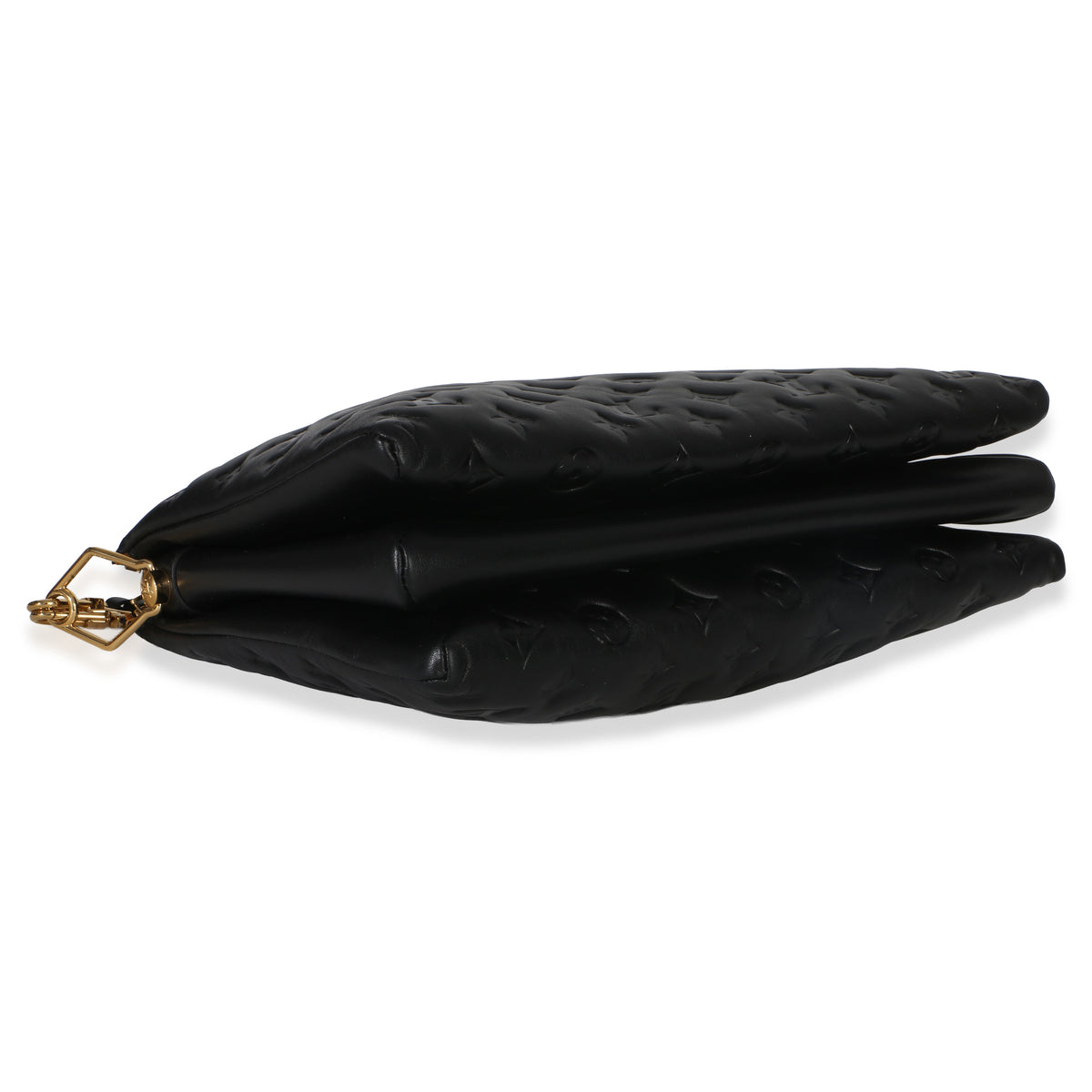 Louis Vuitton Black Monogram Embossed Lambskin Coussin MM Handbag 8