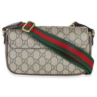 Gucci GG Supreme Monogram Textured Dollar Calfskin Web Mini Ophidia Envelope Bag Handbag 4
