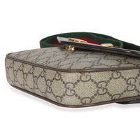 Gucci GG Supreme Monogram Textured Dollar Calfskin Web Mini Ophidia Envelope Bag Handbag 6