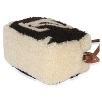 Louis Vuitton Brown Beige Monogram Teddy Fleece Beach Pouch Handbag 6