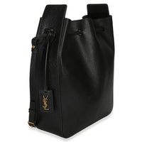 Saint Laurent Black Calfskin Small Bucket Bag Handbag 3