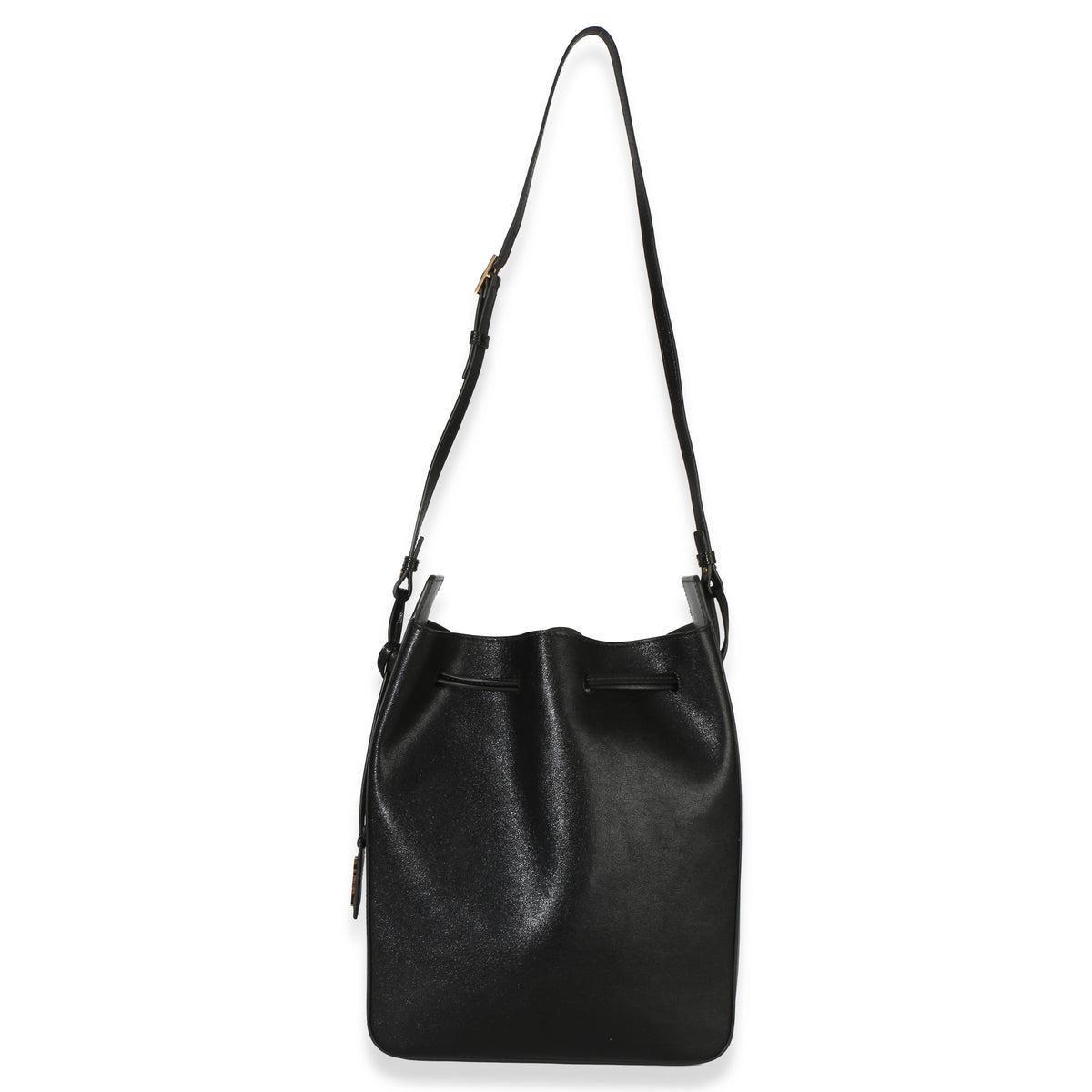 Saint Laurent Black Calfskin Small Bucket Bag Handbag 8