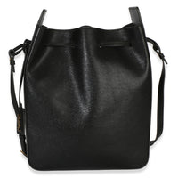 Saint Laurent Black Calfskin Small Bucket Bag Handbag fv