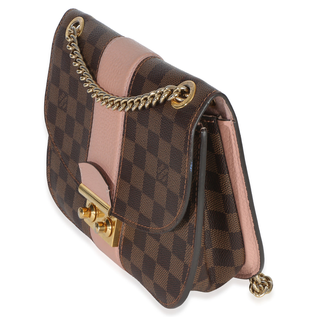 Louis Vuitton Magnolia Damier Ebene Cuir Taurillon Wight Chain Bag Handbag 2