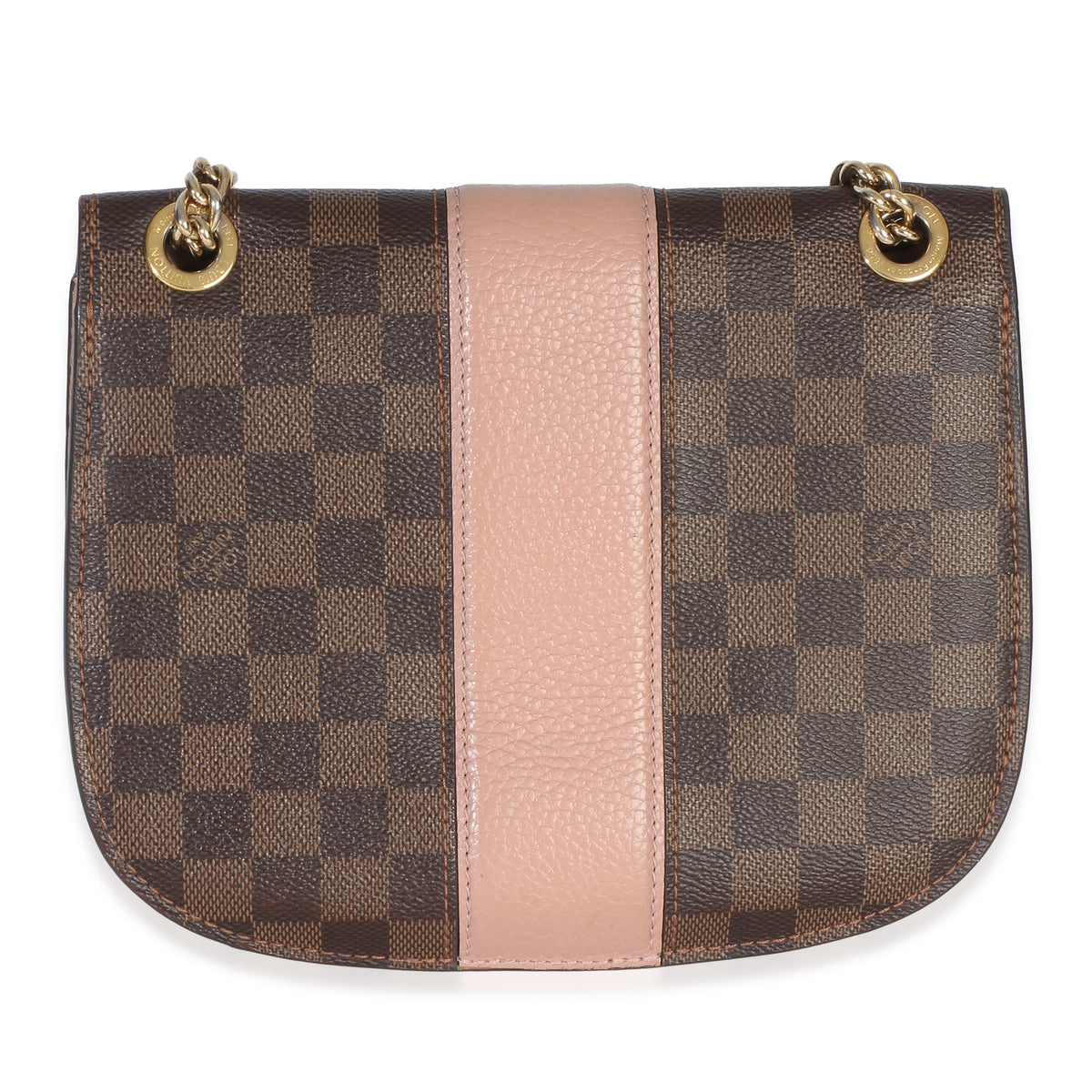 Louis Vuitton Magnolia Damier Ebene Cuir Taurillon Wight Chain Bag Handbag 4