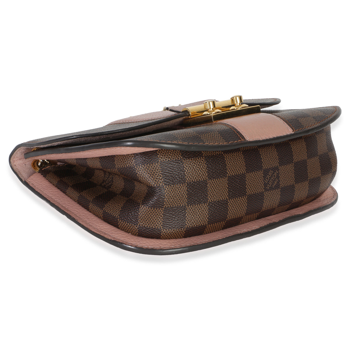 Louis Vuitton Magnolia Damier Ebene Cuir Taurillon Wight Chain Bag Handbag 7