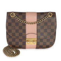 Louis Vuitton Magnolia Damier Ebene Cuir Taurillon Wight Chain Bag Handbag fv