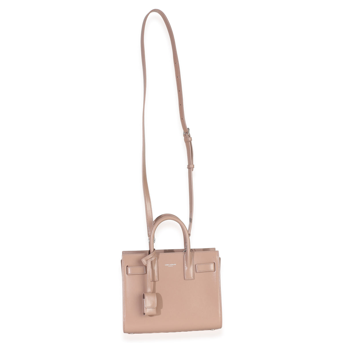Saint Laurent Beige Smooth Leather Nano Classic Sac De Jour Handbag 5