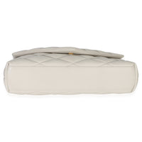 Saint Laurent Crema Soft Quilted Lambskin Sade Puffer Envelope Clutch Handbag 5