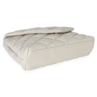 Saint Laurent Crema Soft Quilted Lambskin Sade Puffer Envelope Clutch Handbag 7