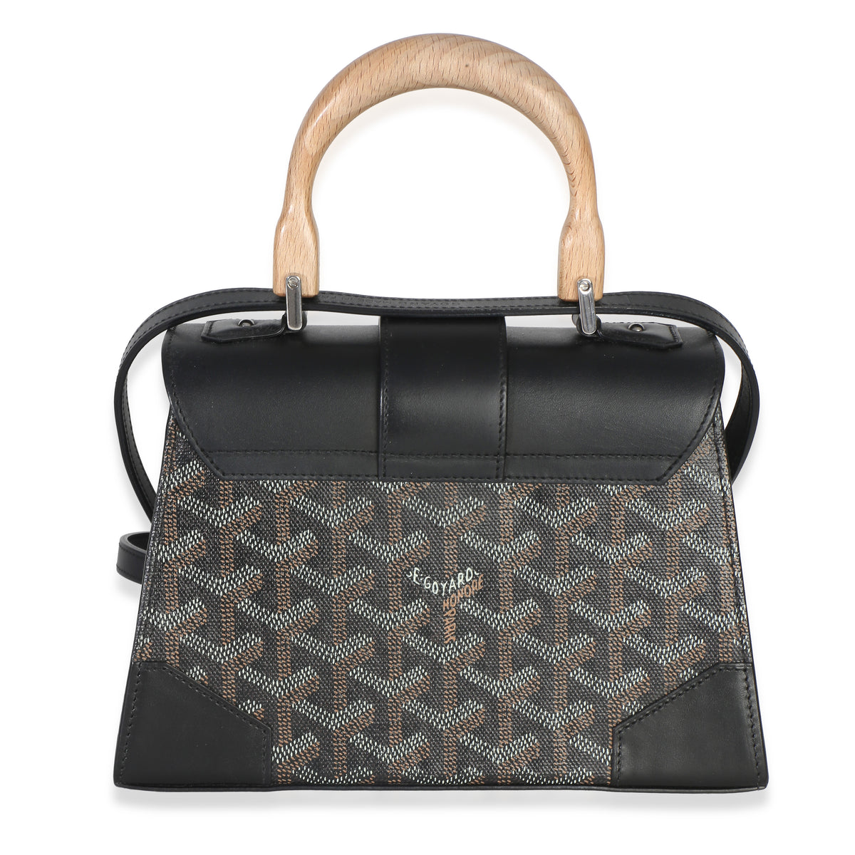 Goyard Black ine Canvas Structure Mini Saigon Top Handle Handbag 4