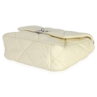 Chanel Light Yellow Quilted Lambskin Medium  19 Flap Bag Handbag 6