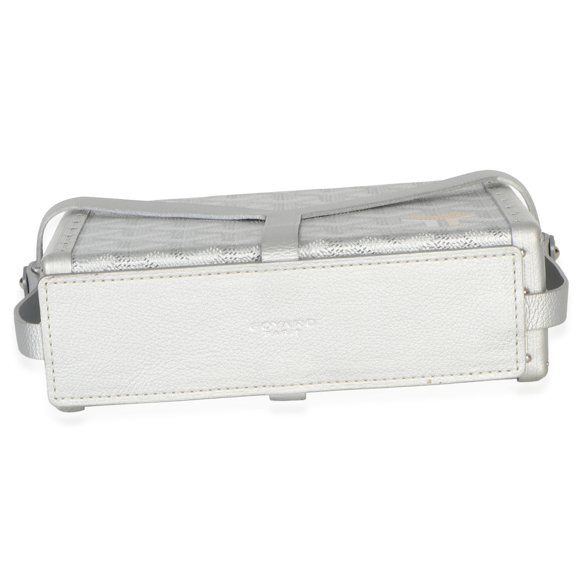 Goyard Silver Precious Metals ine Canvas Minaudiere Trunk Handbag 6