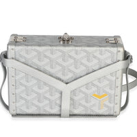 Goyard Silver Precious Metals ine Canvas Minaudiere Trunk Handbag fv