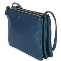 Celine Blue Lambskin Small Trio Crossbody Bag Handbag 2