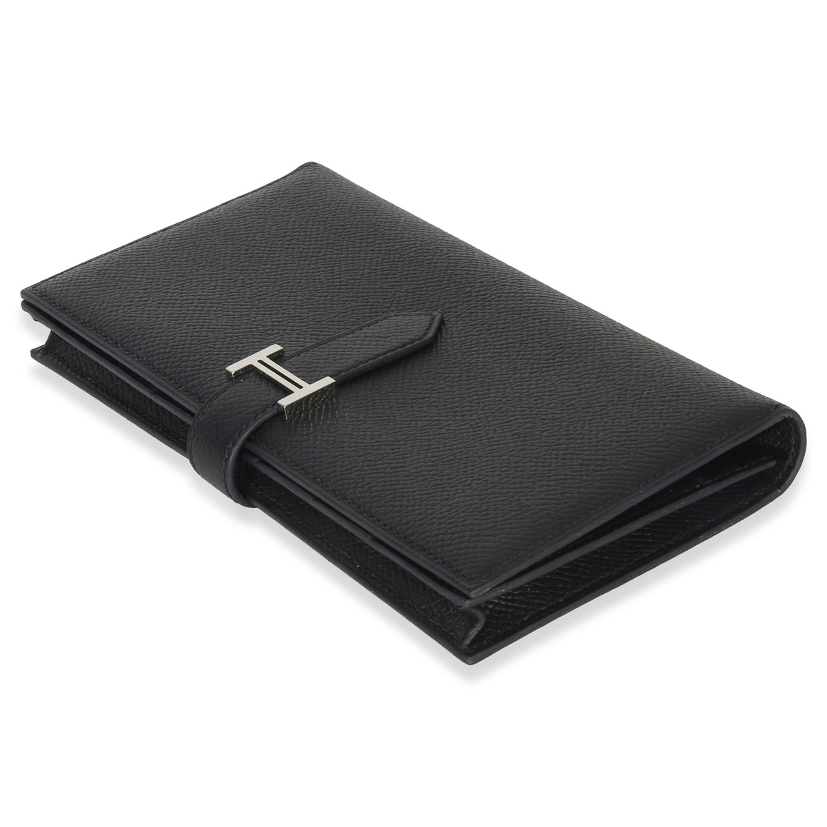 Hermès Black Epsom Bearn Wallet PHW Wallet 6