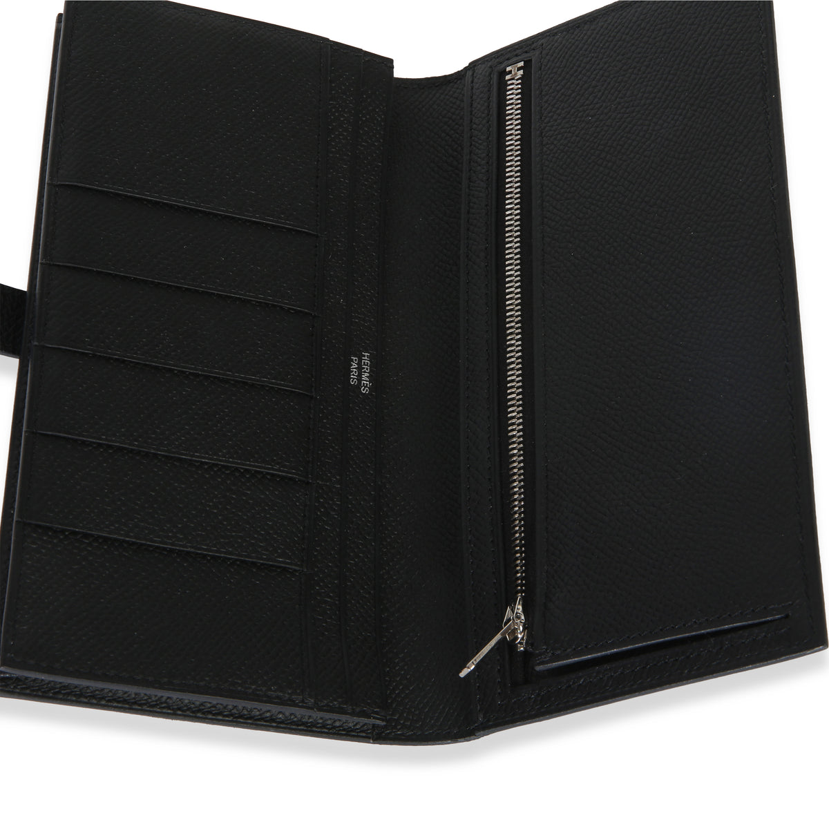 Hermès Black Epsom Bearn Wallet PHW Wallet 8