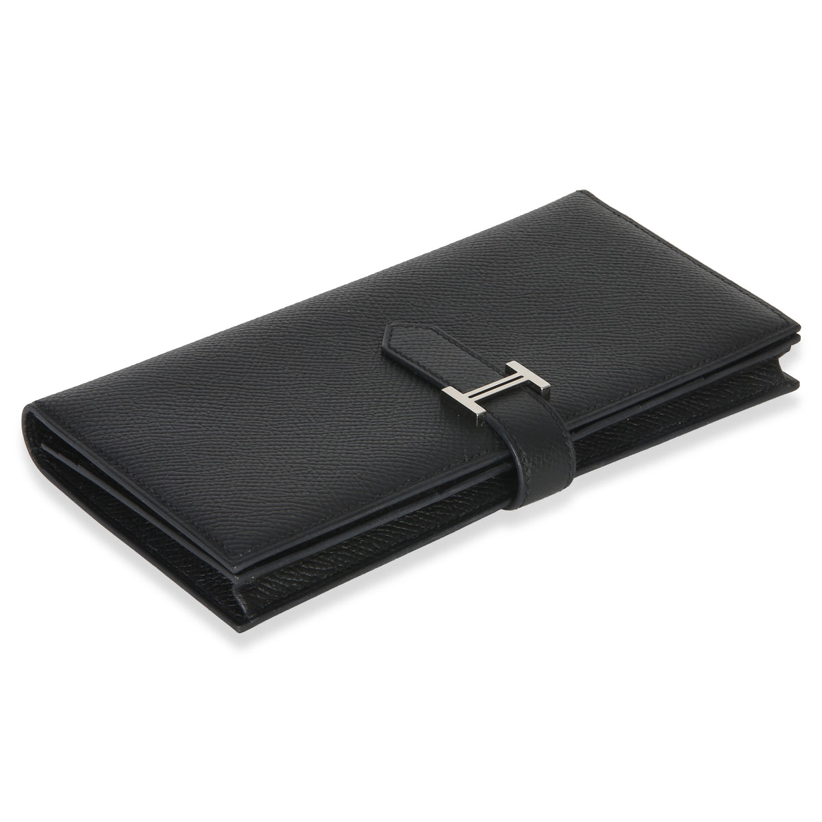 Hermès Black Epsom Bearn Wallet PHW Wallet 7