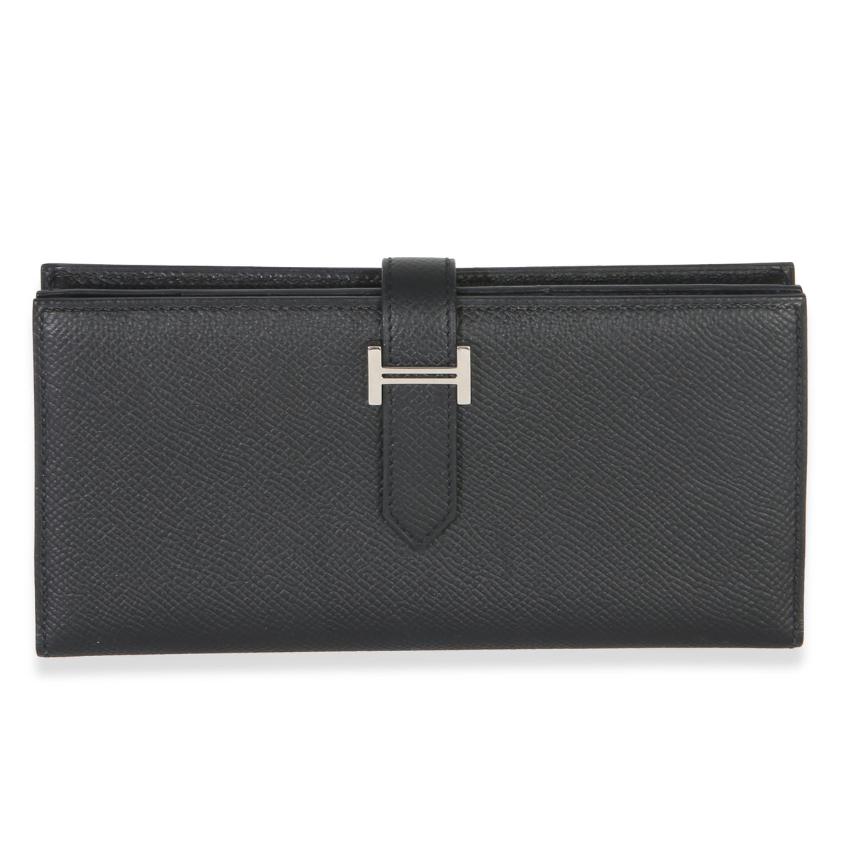 Hermès Black Epsom Bearn Wallet PHW Wallet fv