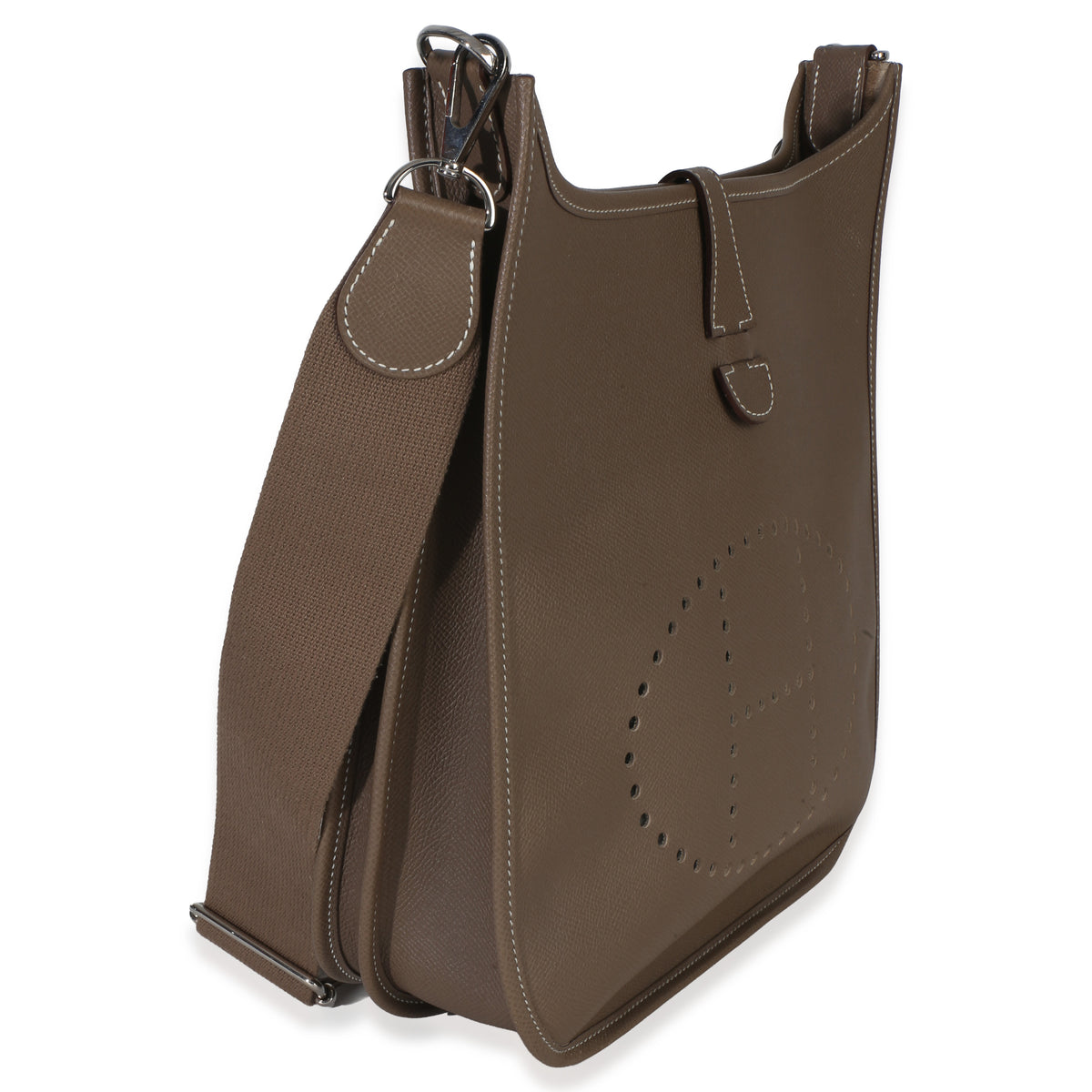 Hermès Etoupe Epsom Evelyne III PM 29 PHW Handbag 3
