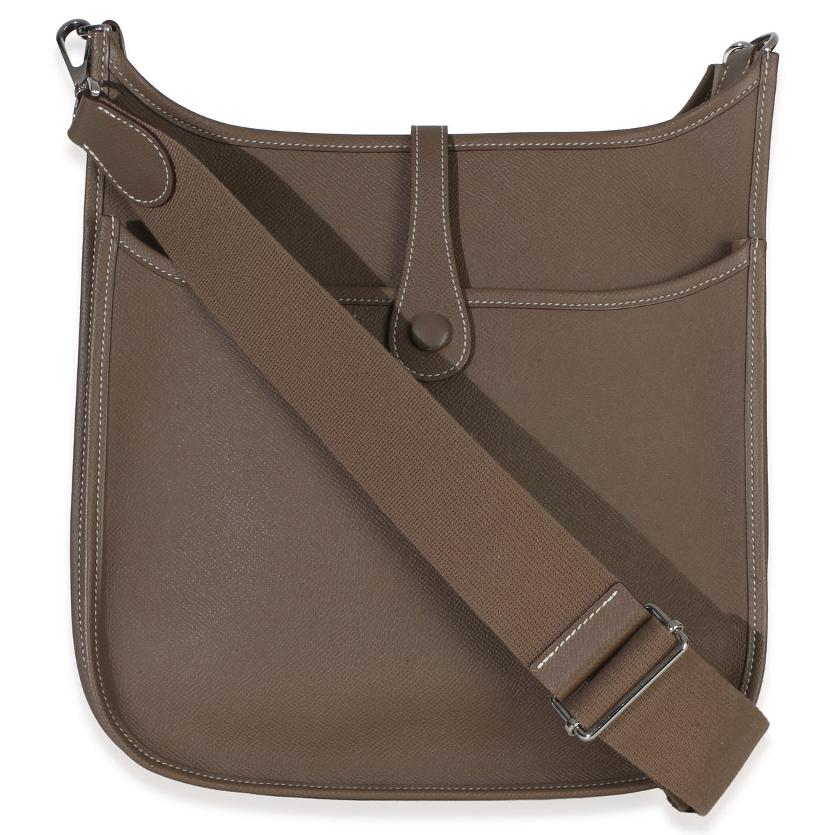 Hermès Etoupe Epsom Evelyne III PM 29 PHW Handbag 4