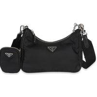 Prada Black Re Nylon Re Edition 2005 Bag Handbag fv