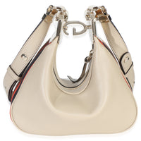 Gucci Beige Smooth Calfskin Web Small Attache Shoulder Bag Handbag 4