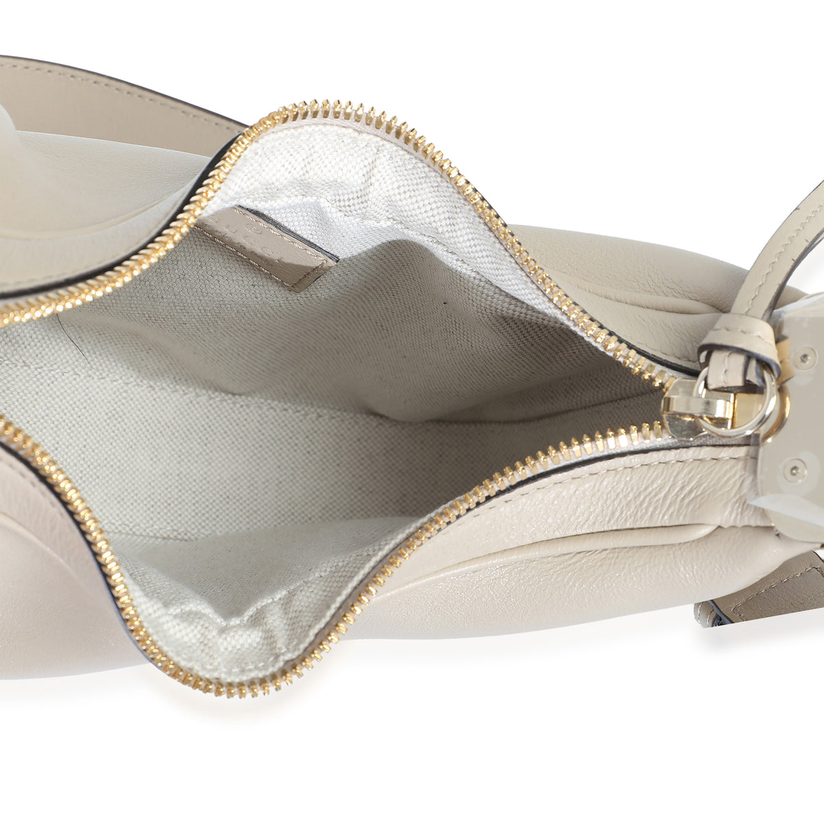 Gucci Beige Smooth Calfskin Web Small Attache Shoulder Bag Handbag 9