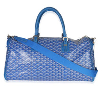 Goyard Blue ine Canvas Croisière Boston 50 Handbag 4