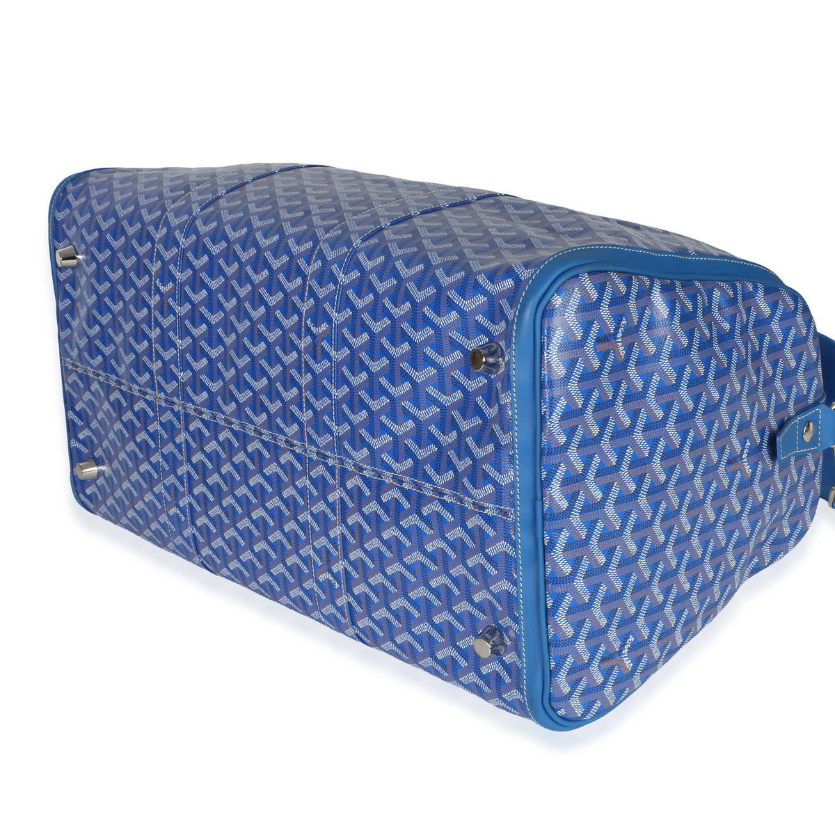 Goyard Blue ine Canvas Croisière Boston 50 Handbag 6