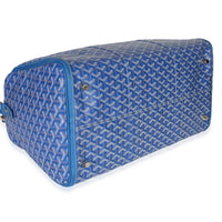 Goyard Blue ine Canvas Croisière Boston 50 Handbag 7