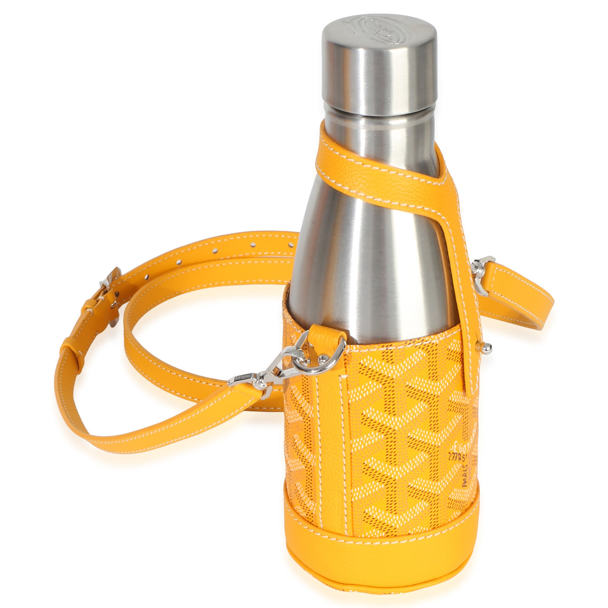 Goyard Yellow ine Canvas Yonne MM Case & Flask 3