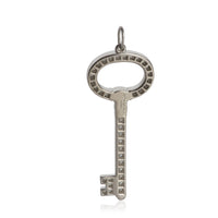 Tiffany & Co. Platinum Diamond Oval Key Pendant pv