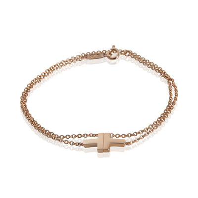 Tiffany & Co. Rose Gold  Tiffany T Wrap Bracelet fv