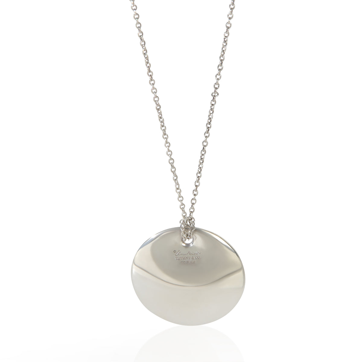 Tiffany & Co. Sterling Silver  Elsa Peretti Round Disc Pendant sv