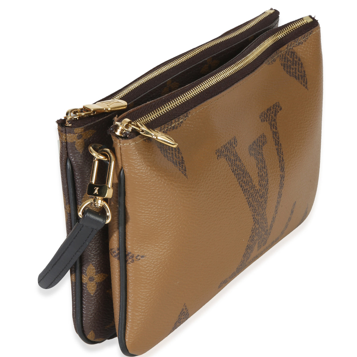 Louis Vuitton Reverse Monogram Giant Canvas Double Zip Pochette Handbag 3