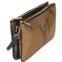 Louis Vuitton Reverse Monogram Giant Canvas Double Zip Pochette Handbag 3