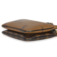 Louis Vuitton Reverse Monogram Giant Canvas Double Zip Pochette Handbag 6
