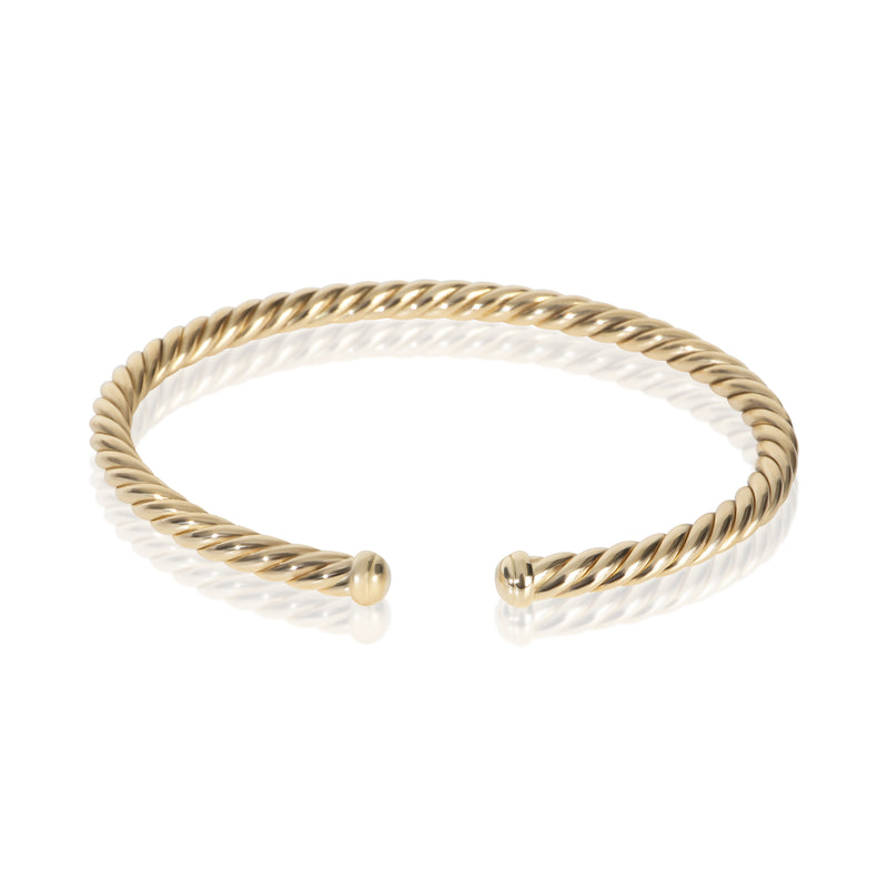 David Yurman Yellow Gold  Cable Flex Bracelet fv