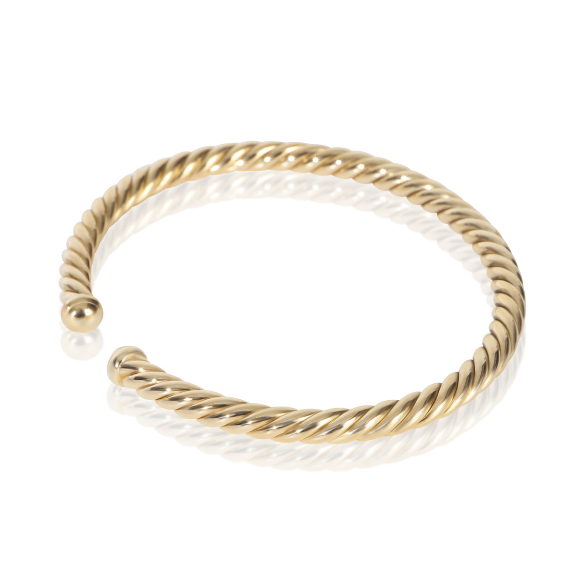 David Yurman Yellow Gold  Cable Flex Bracelet sv