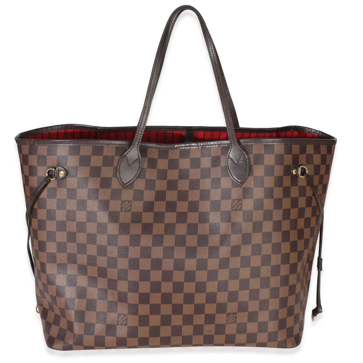 Louis Vuitton Damier Ebene Canvas Neverfull GM Handbag fv