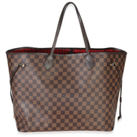 Louis Vuitton Damier Ebene Canvas Neverfull GM Handbag fv