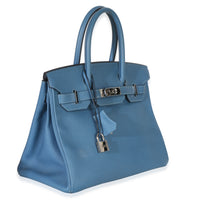 Hermès Bleu Brighton Epsom Birkin 30 PHW Handbag 3