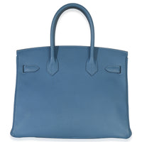 Hermès Bleu Brighton Epsom Birkin 30 PHW Handbag 4